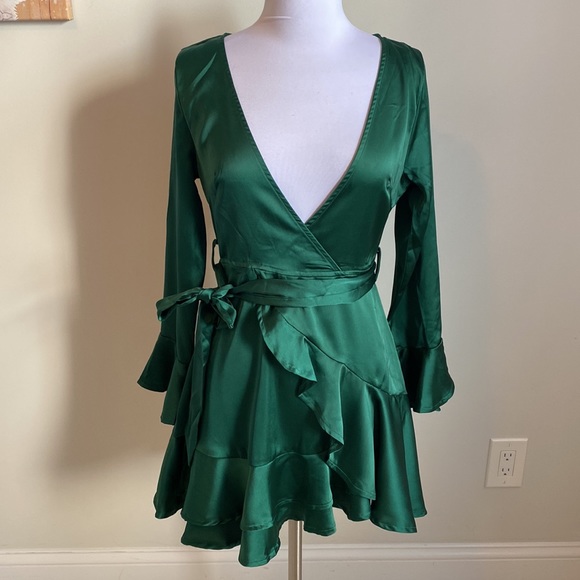 Hello Molly Sail Away To China Jade Satin Dress - Picture 3 of 10